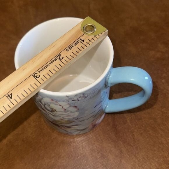 Floral & Butterfly Ceramic Mug By Lang With Artwork By Susan Winget Cottage Bird - Picture 6 of 6